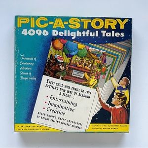VINTAGE PIC-A-STORY 4096 DELIGHTFUL TALES 1956 CARDINAL